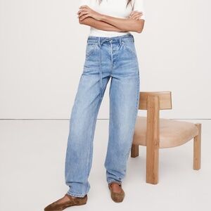 Light Wash Barrel Leg Jeans 29 Long